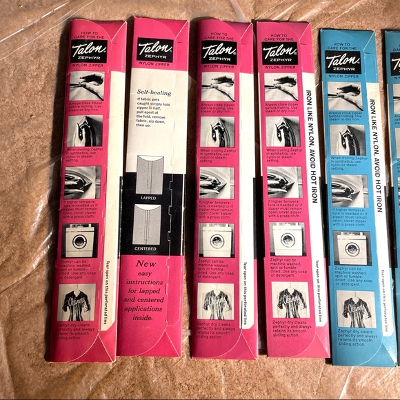 8 Vintage Talon Skirt Dress Blouse Trouser Zippers - Picture 9 of 10